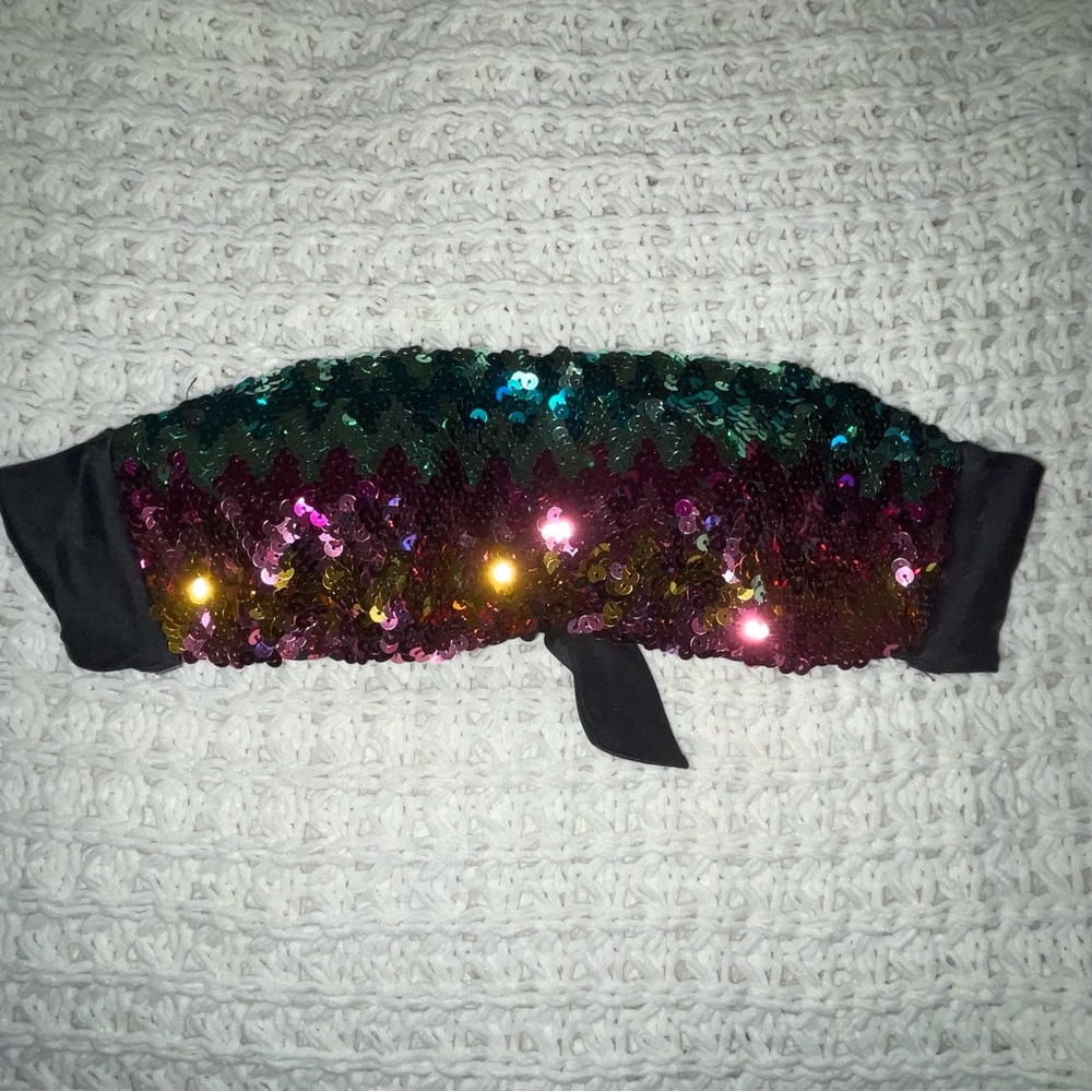 Victoria secret bikini top sequin sparkling size small